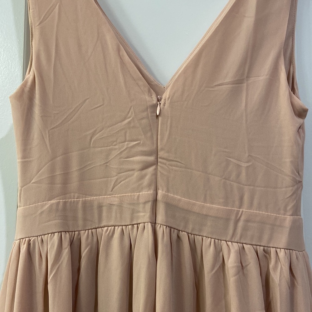 NWT Lulu’s - Make Me Marvel Blush V-Neck Sleeveless Maxi Dress - Picture 12 of 16